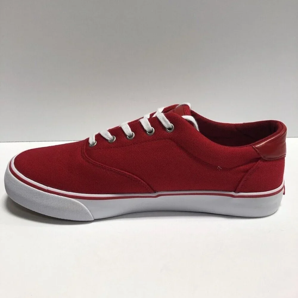 Lugz Men’s Flip, Red Lace-Up Sneakers, Size 9D.